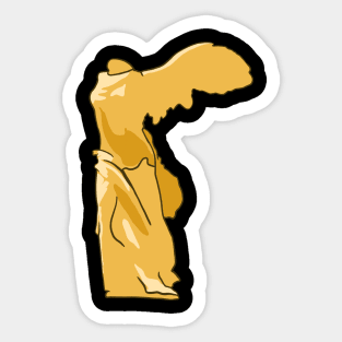 Winged Victory of Samothrace - Golden Version Sticker